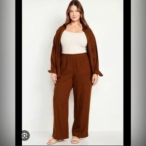 Old Navy High Waist Wide-Leg Linen Pants
